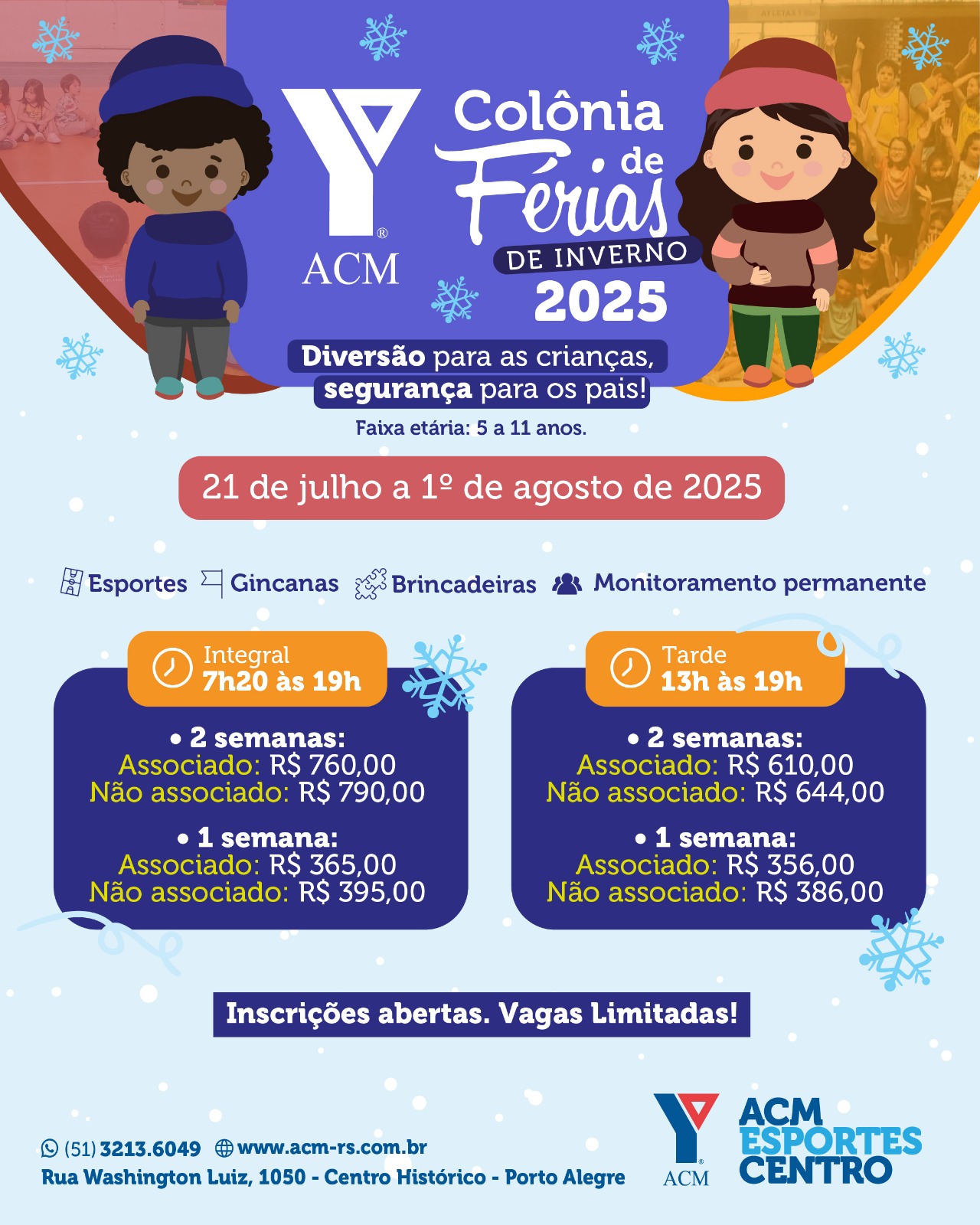Colônia de Férias de Inverno 2025 | ACM-RS